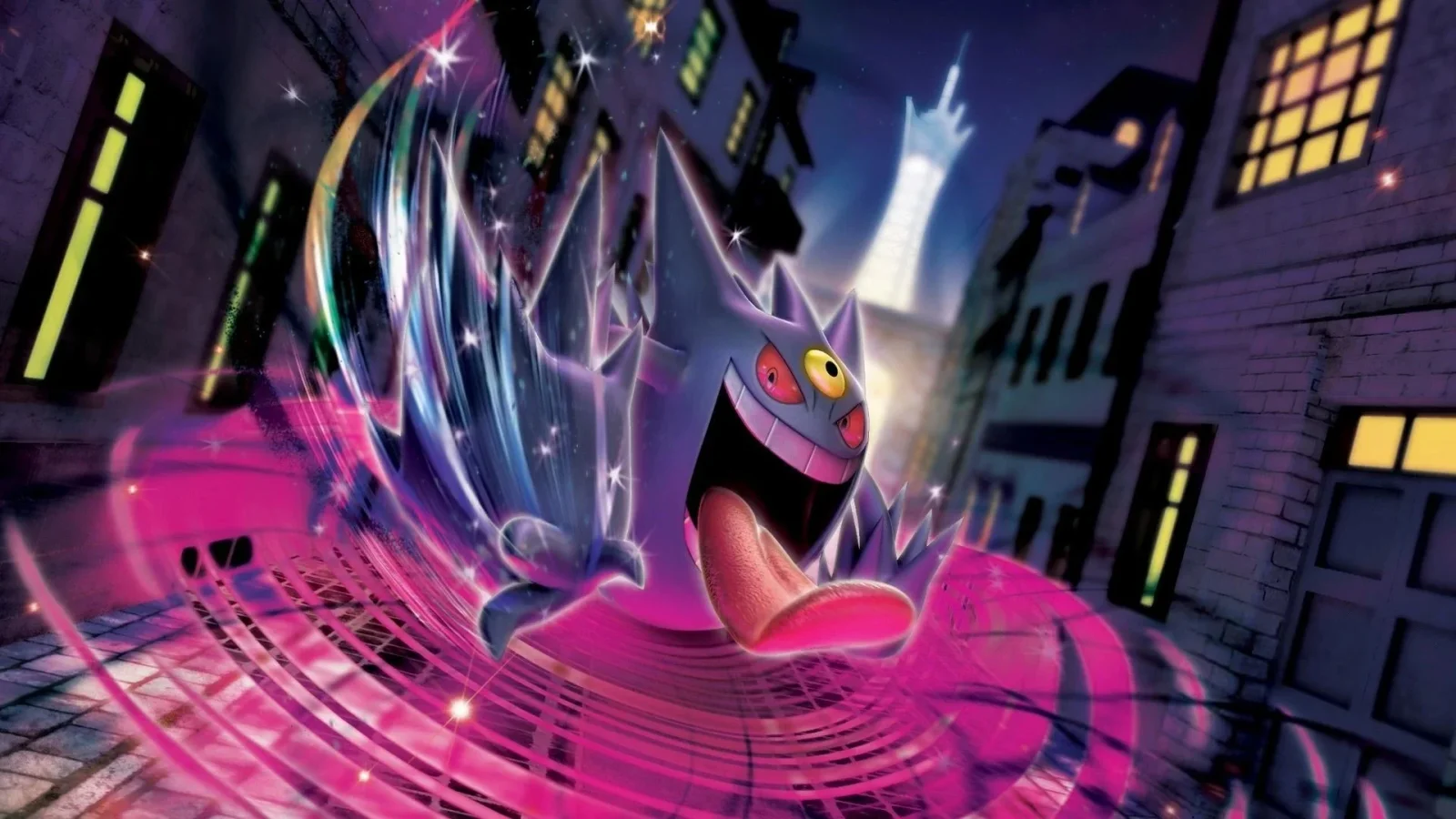 Mega Gengar's Tiny Feet Break the Ground in Fissure Moment