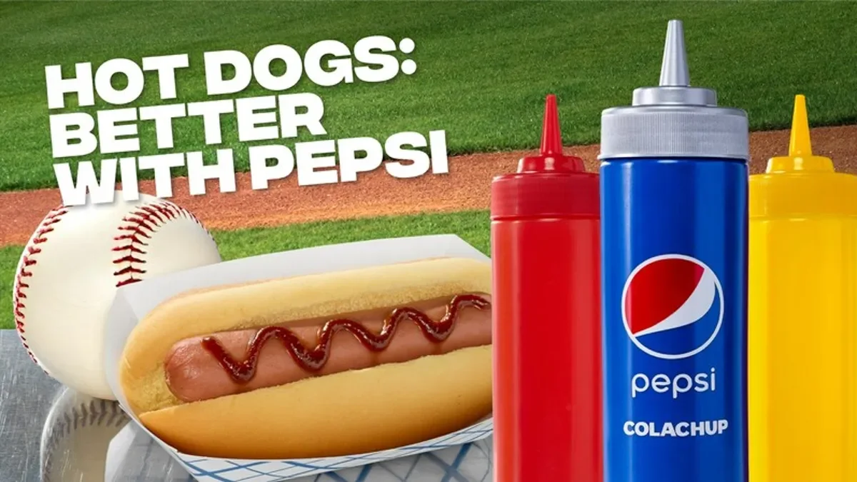 Pepsi introduces cola-infused ketchup condiment.
