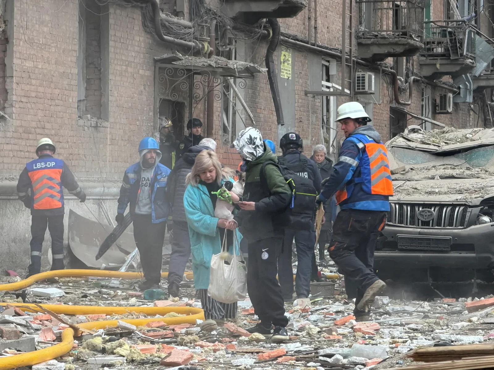 Dnipro hits hardest as drones and missiles strike eight Ukrainian regions