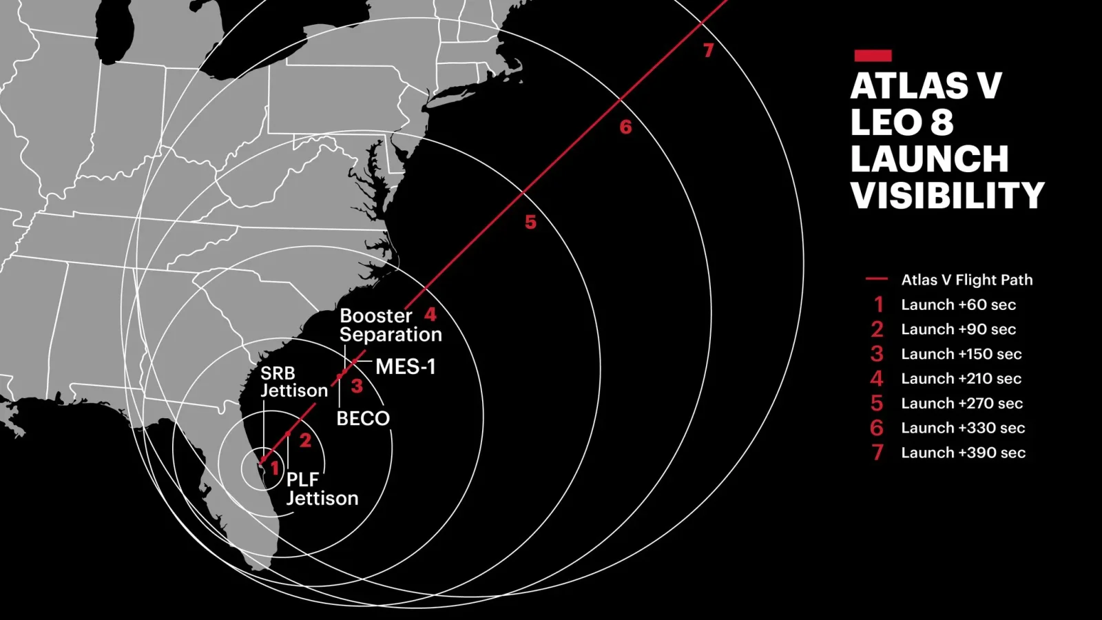 Florida Skywatch: Tallahassee May See Atlas V Launch from Cape Canaveral