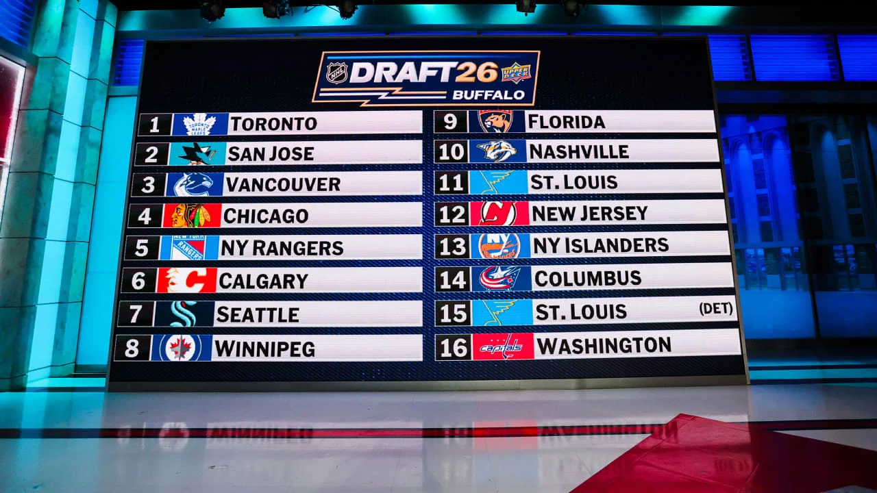 Maple Leafs grab No. 1 pick, weighing McKenna vs. Stenberg