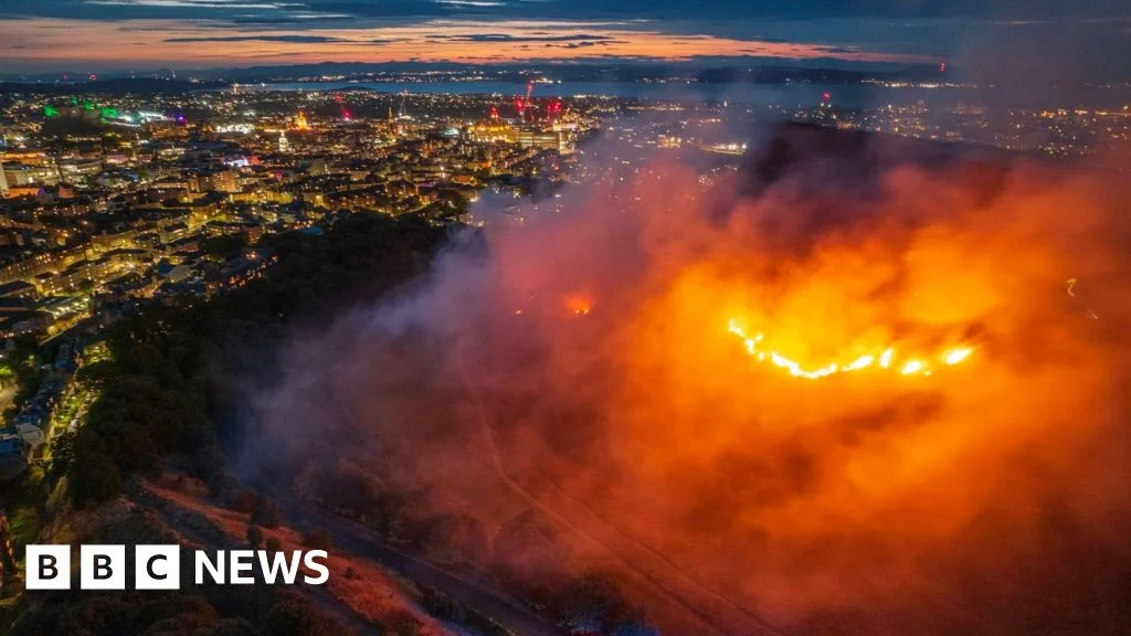 Edinburgh’s Arthur’s Seat blaze keeps crews at work as Cairngorms wildfire rages