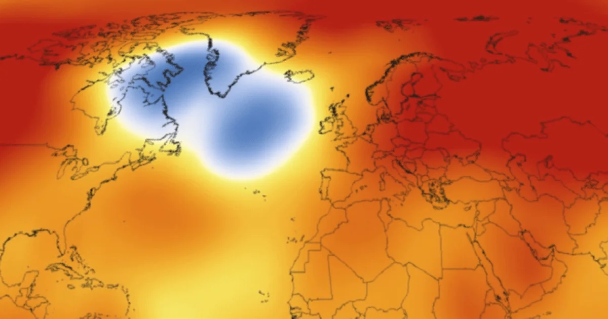 Cold North Atlantic Patch Signals Potentially Colder European Winters as AMOC Weakens