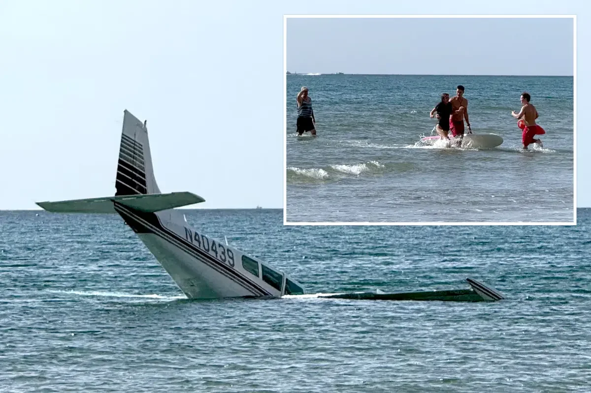 Young pilot pulls off emergency sea landing off Florida beach, uninjured