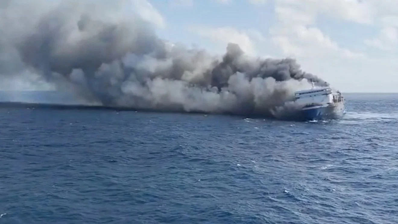 Java ferry fire leaves at least five dead, dozens missing as rescue continues
