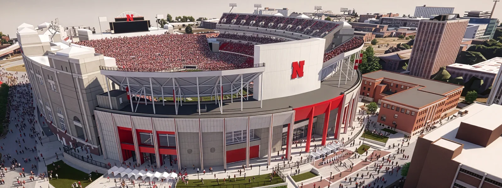 Nebraska Unveils Big Red Rebuild Plan to Modernize Memorial Stadium by 2028