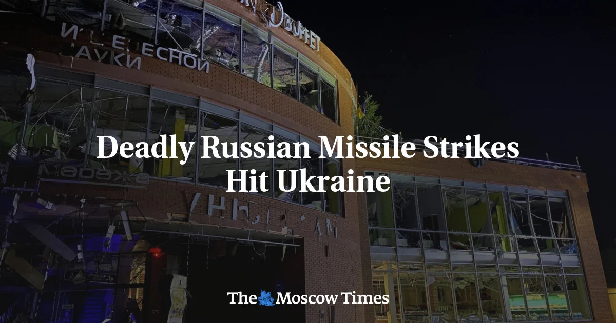 Russian missile strikes kill civilians in Ukraine during ongoing conflict.