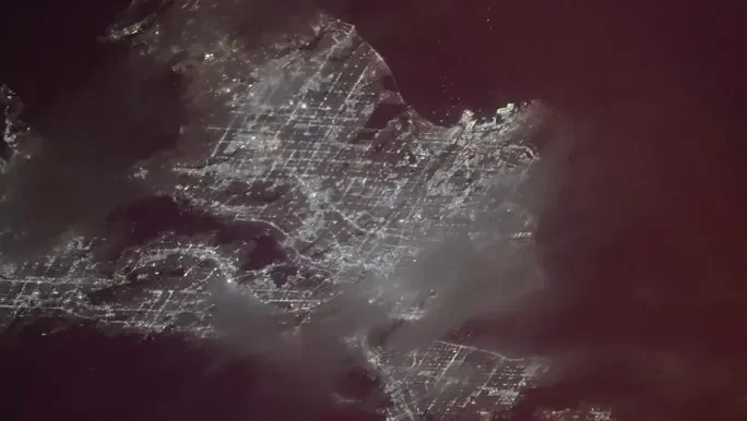 Fourth of July fireworks light up Earth from the ISS over Los Angeles