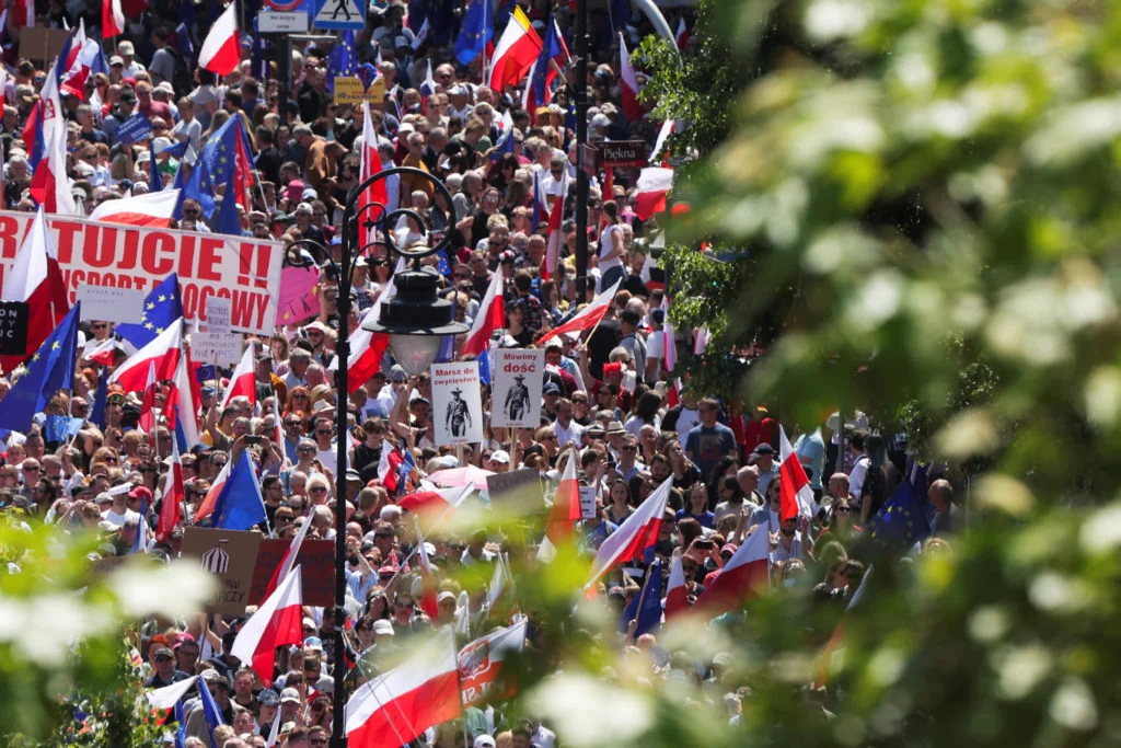 Massive Protests Erupt in Poland Against Conservative Government's Policies.