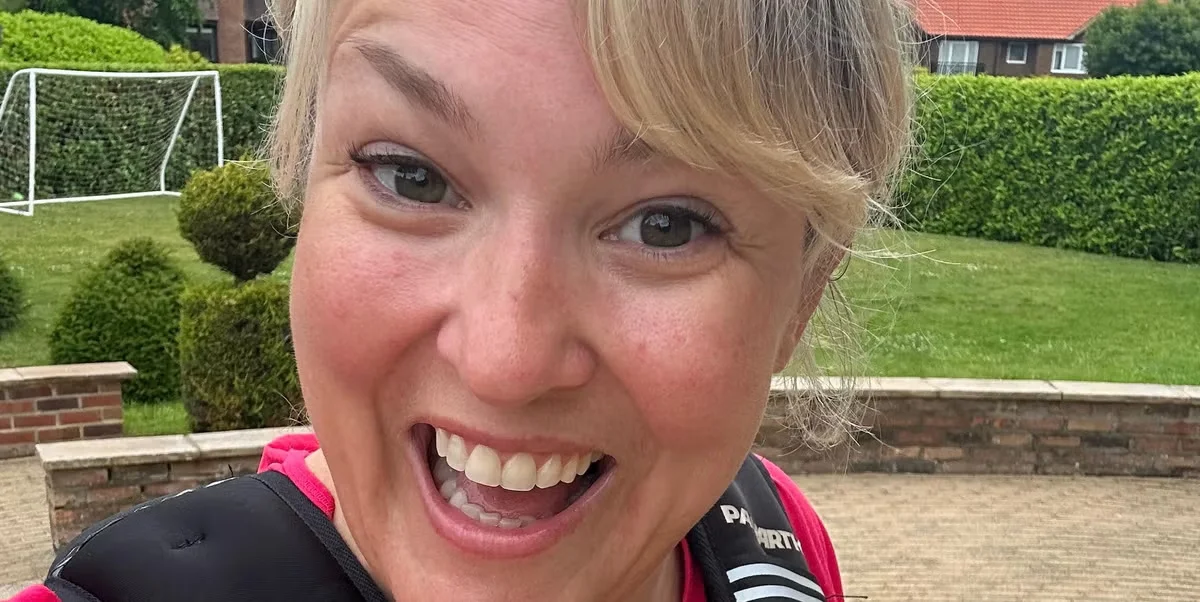 Sara Davies embraces 6K weighted power walks and simple home strength to build lifelong strength