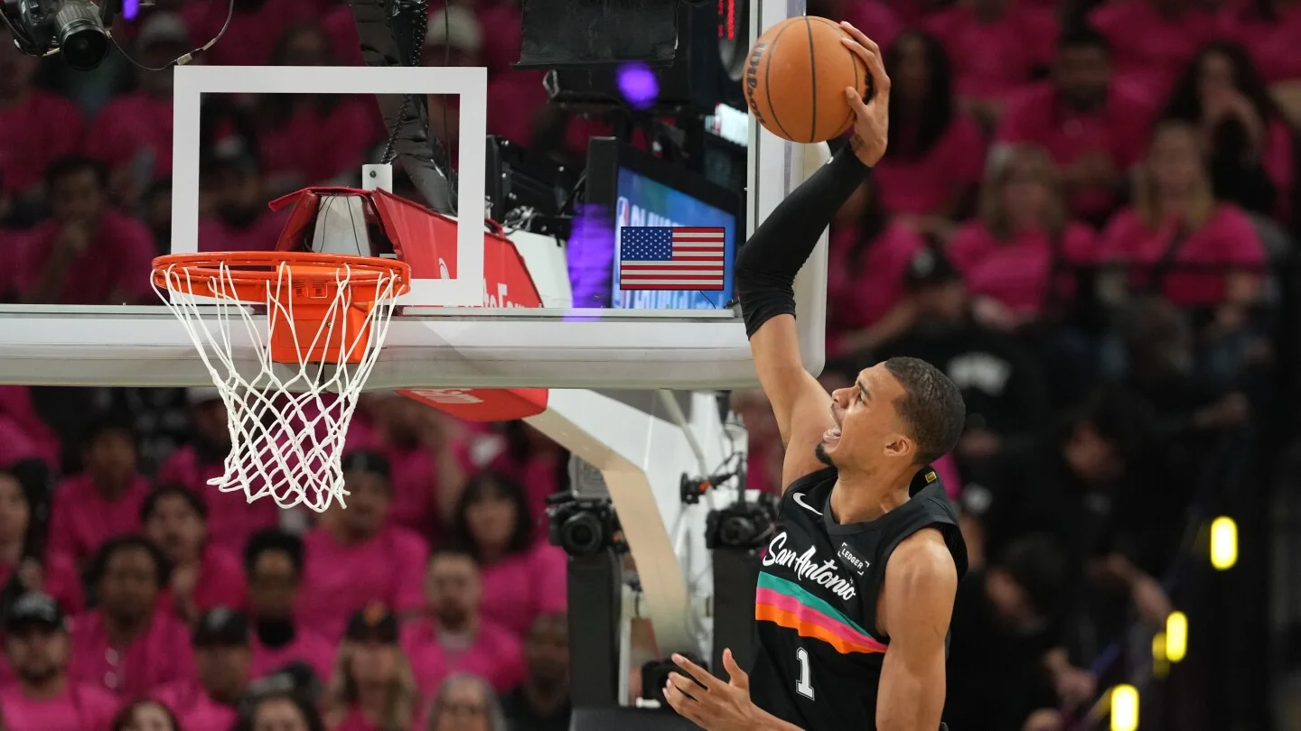 Wembanyama's 35-point playoff debut fuels Spurs' Game 1 win over Blazers