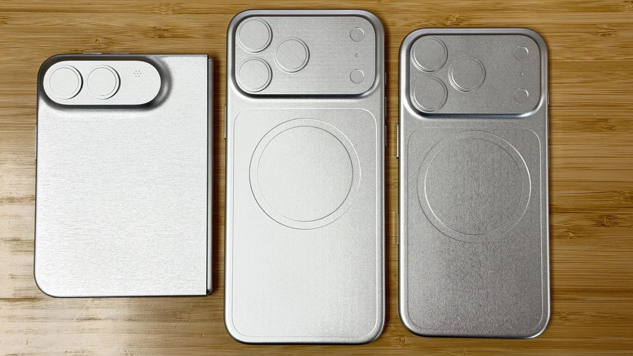 Foldable iPhone Ultra Dummies Reveal 7.8-Inch Inner Screen and Edge-Button Layout