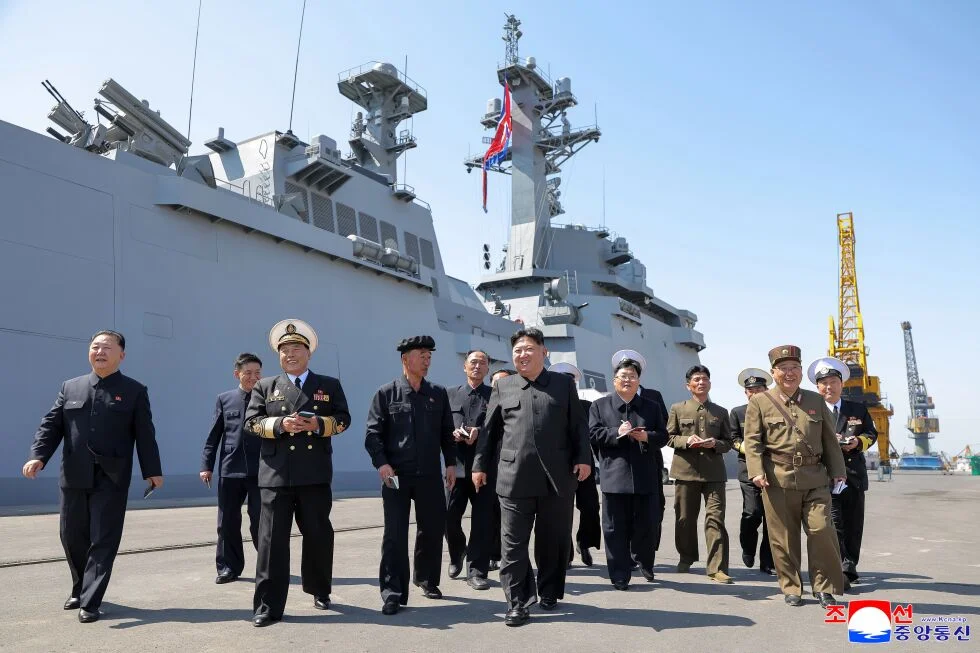 Kim Jong Un Monitors Missile Tests From North Korea's New Warship