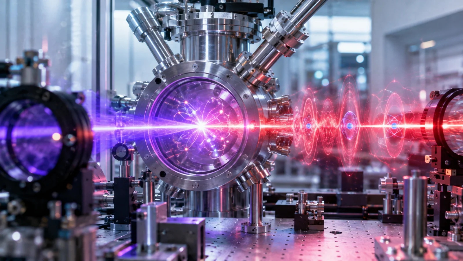Quantum watch timestamps time through helium interference