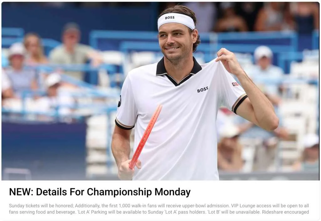 First 1,000 Walk-Ins Earn Upper-Bowl Seats as Mubadala DC Open Finals Resume