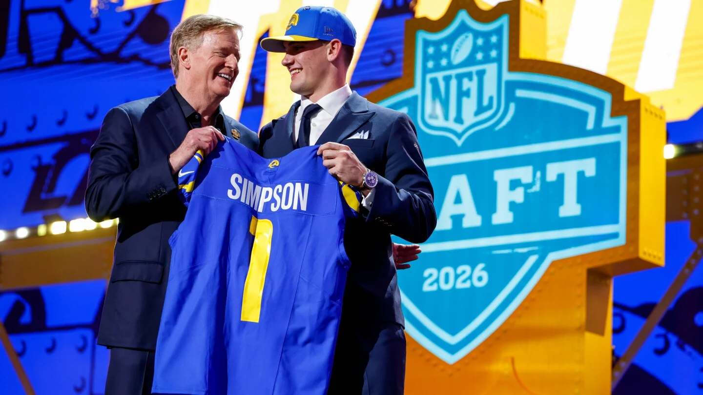 Rams pull a surprise at No. 13, tab Ty Simpson as Stafford’s potential successor