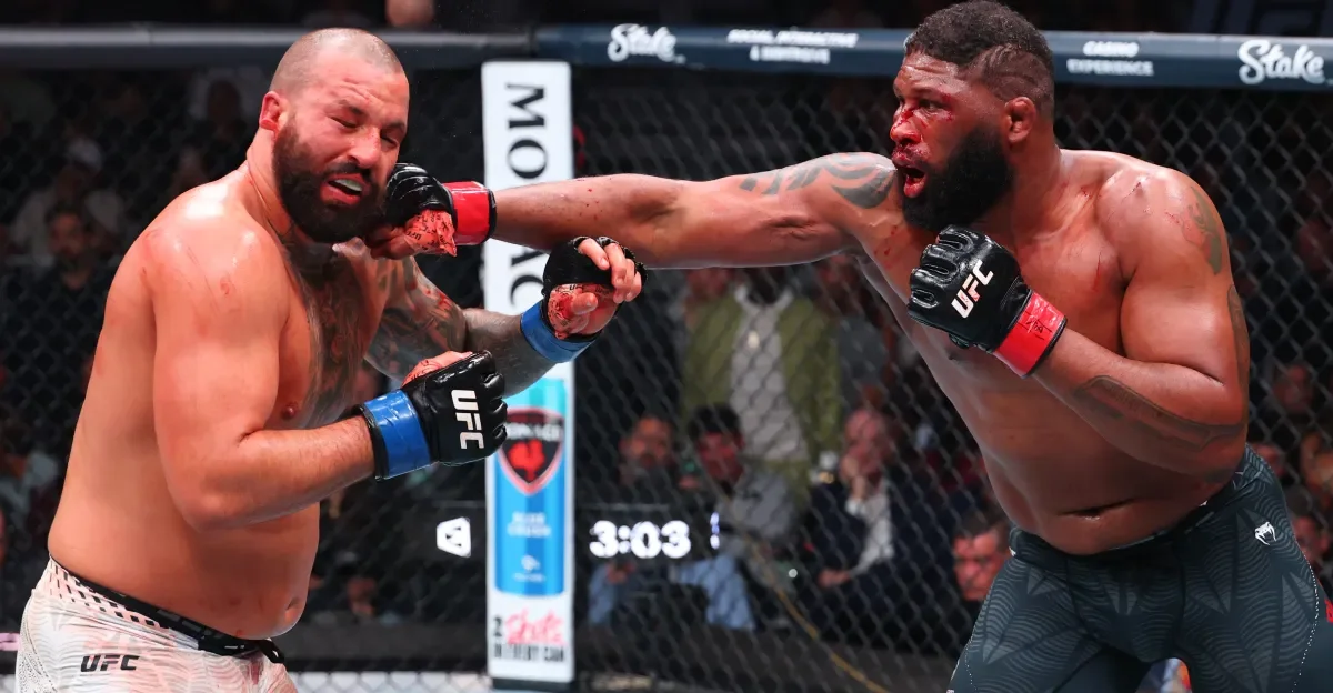 Blaydes vs Hokit Delivers Historic UFC 327 War, Clinches Fight of the Night