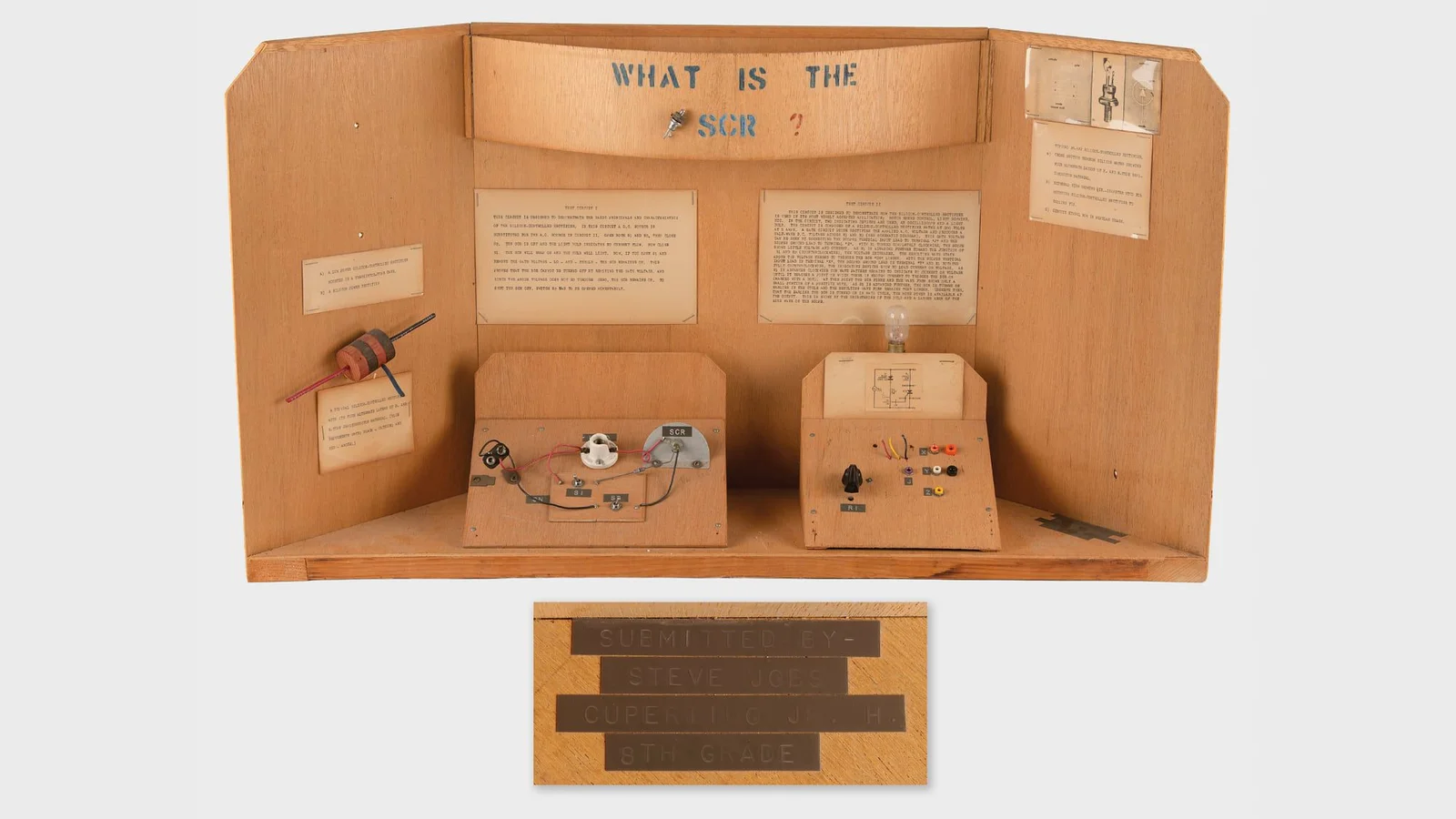 Auction Nets $34,375 for Steve Jobs’ 8th-Grade Science Project