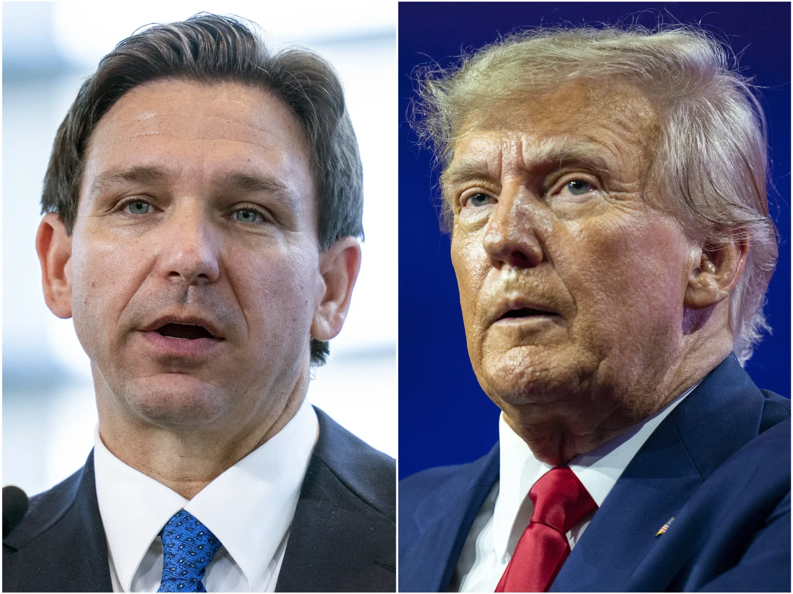 DeSantis Challenges Trump's Right-Wing Stance as Ex-President Focuses on General Election
