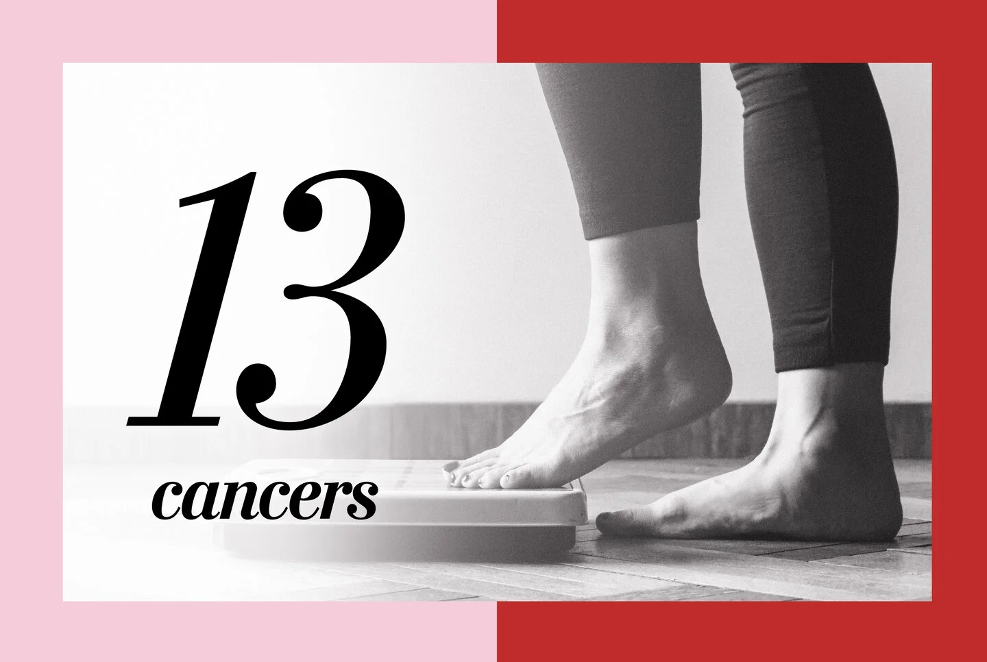 Obesity linked to higher cancer risk.