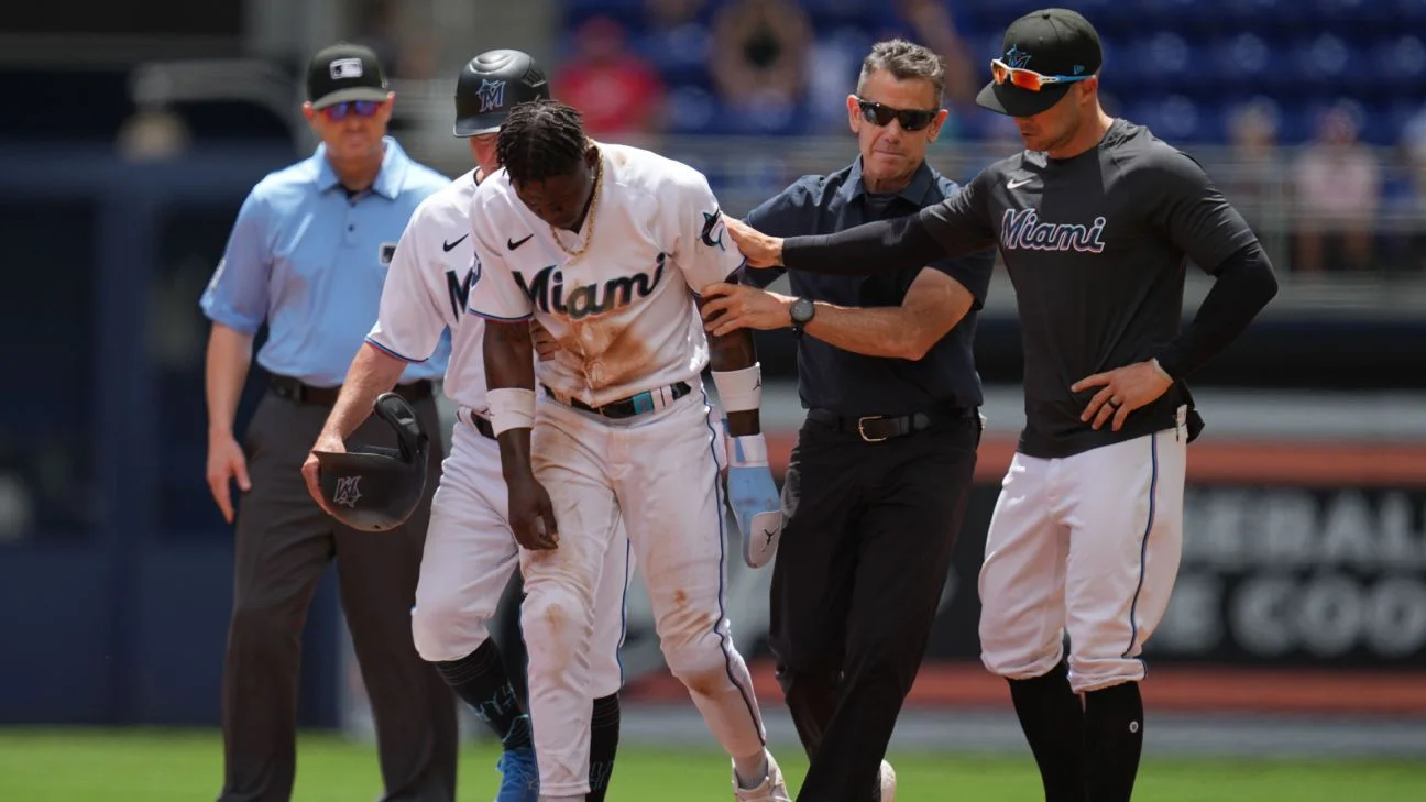 Marlins' Jazz Chisholm Jr. Injured During Steal Attempt