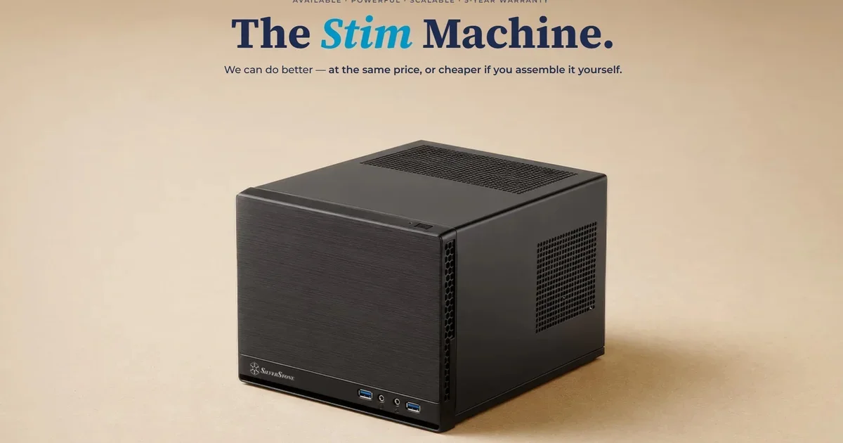 Stim Machine bets bigger power at the same price to topple Steam Machine