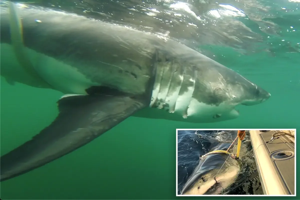 12-foot great white Ernst tracked off Montauk as even bigger Contender heads north