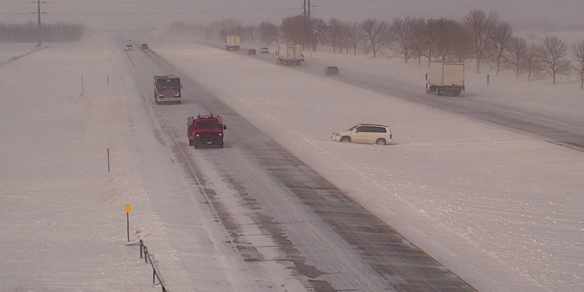 Winter weather wreaks havoc on roads and schools in SD and MN.