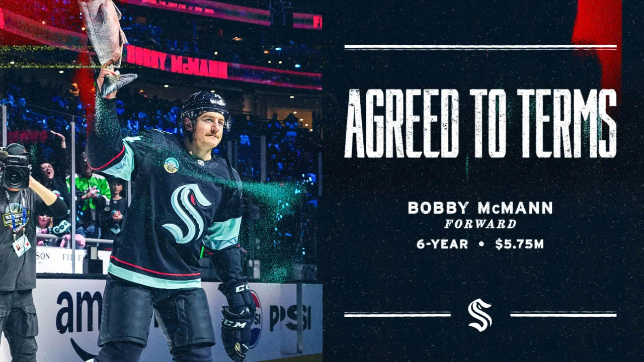 McMann signs six-year extension to anchor Kraken's future