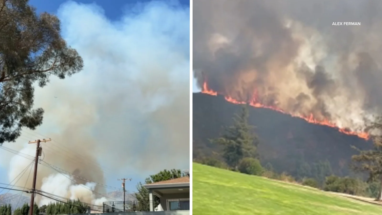 Brush Fire Above Burbank Triggers Evacuations Near DeBell Golf Course