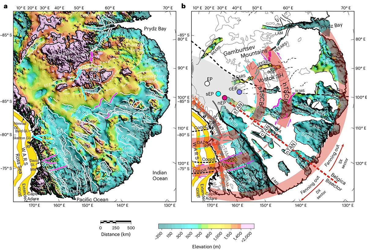 Hidden Antarctic Fan Megabasin Reshapes Ice Flow