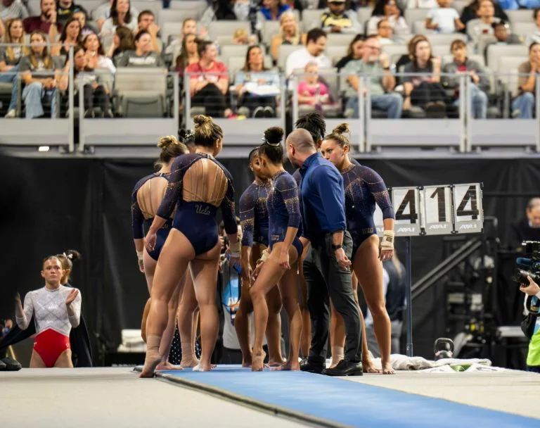 Chiles caps UCLA sendoff with floor title as team falters in NCAA semifinal