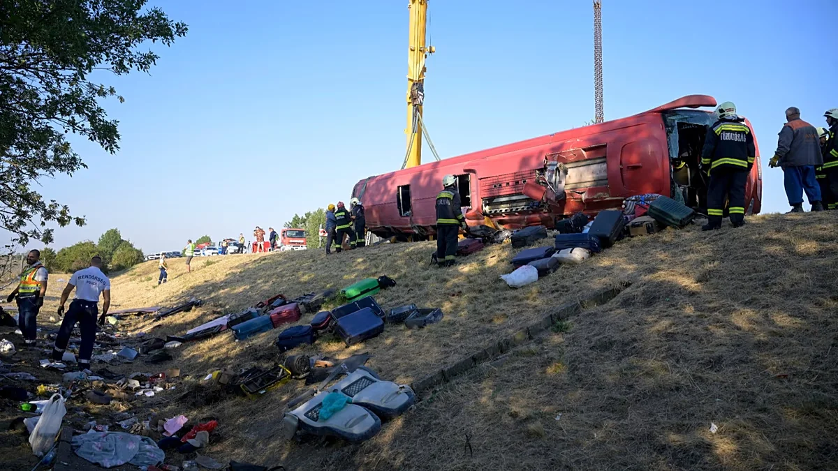 Hungary bus crash kills at least 12 Polish pilgrims