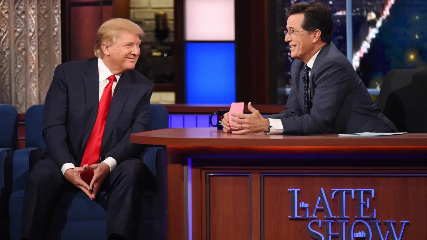 Trump Celebrates Colbert Exit, Warns Late-Night Hosts May Follow