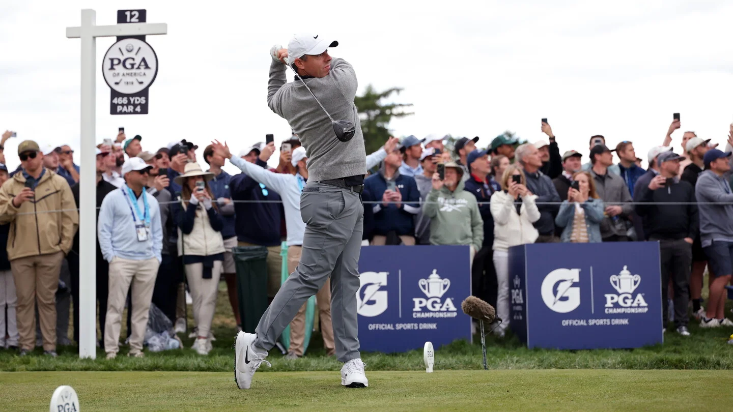 McIlroy eyes a weekend run as crowded PGA leaderboard keeps title within reach