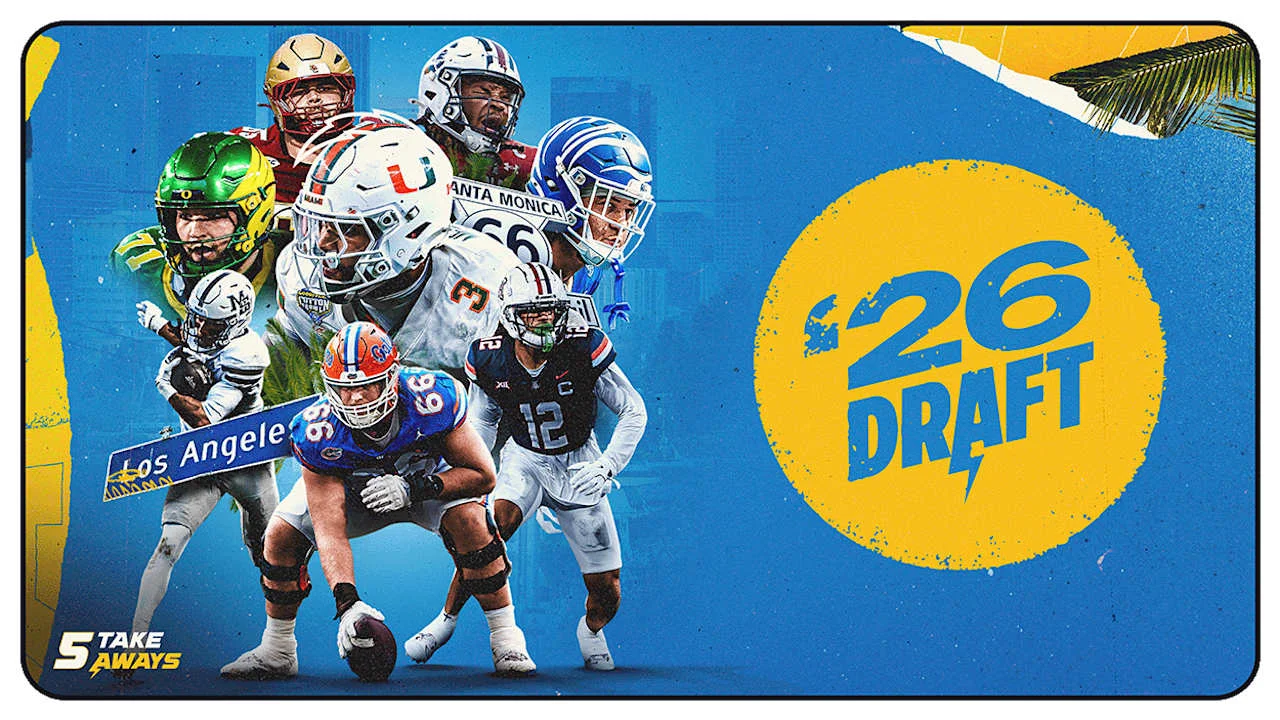 Chargers Fortify Front, Add Speed in 2026 Draft to Protect Herbert