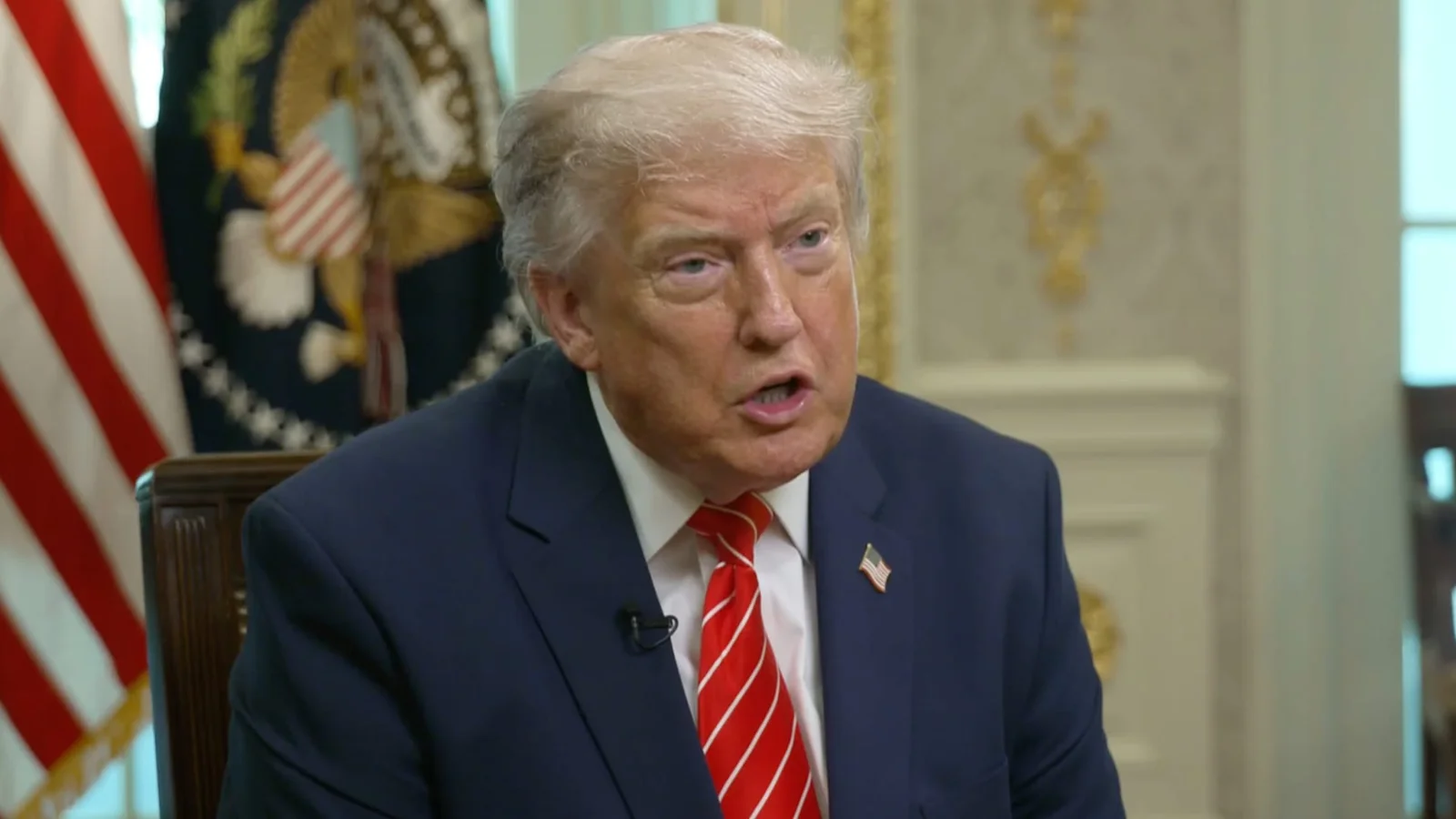 Trump touts presidential power and finances on CNBC interview