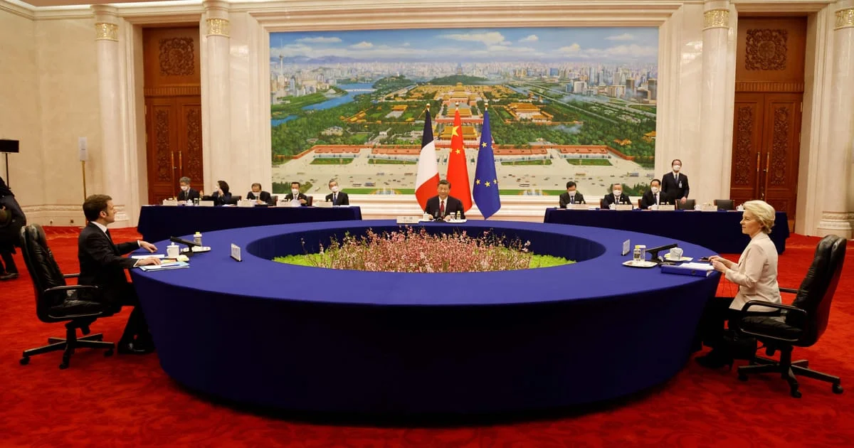 Macron's China stance causes concern in Europe.