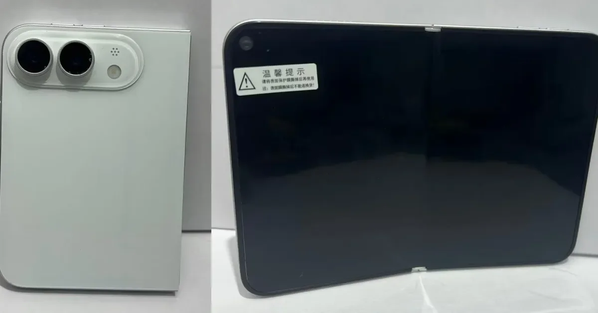Dummy iPhone Fold mockups hint at 7.8-inch inner screen and white-only color