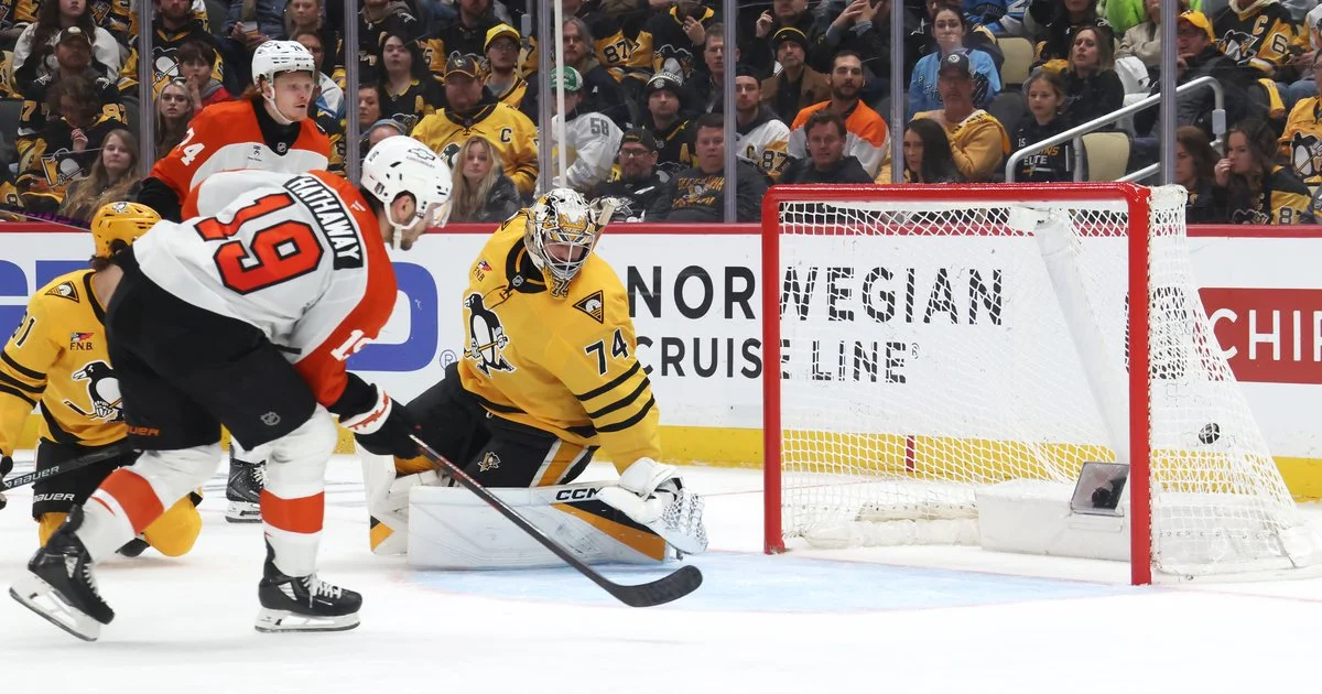 Porter Martone sparks Flyers to 3-0 win, 2-0 series lead over Penguins