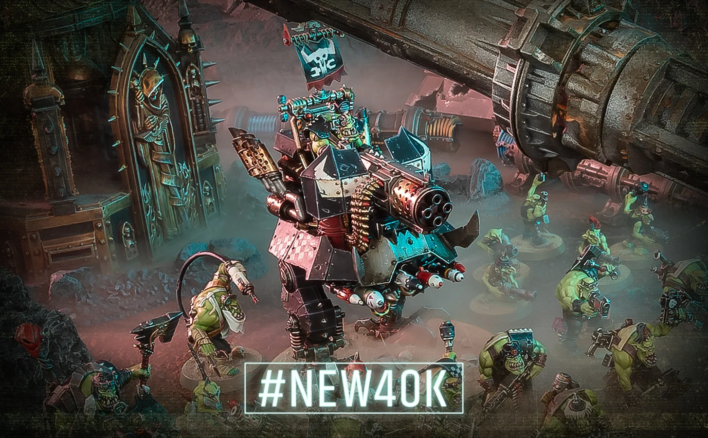 Ork Big Mek Dakkarig stomps into Warhammer 40,000 Armageddon box