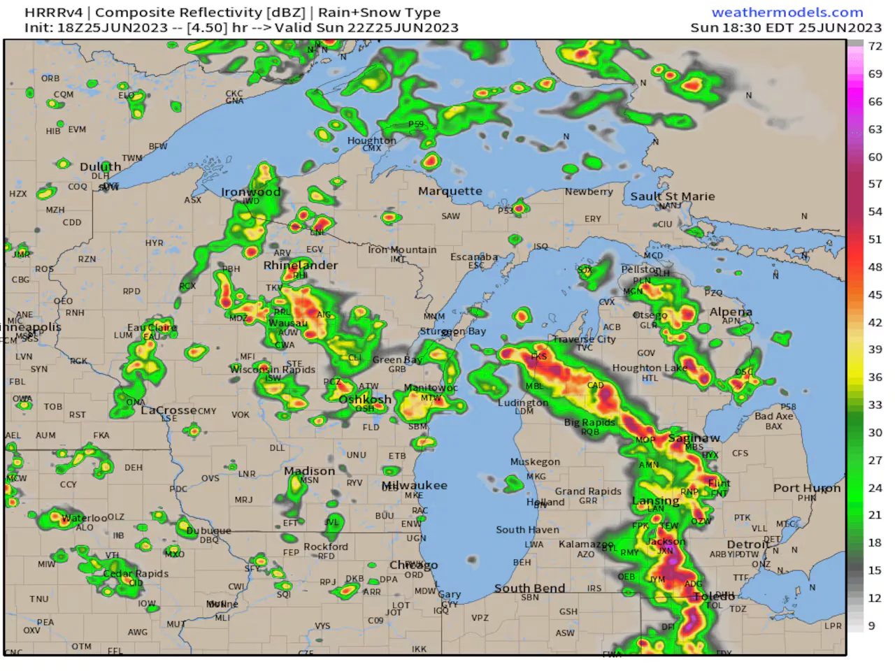 Severe thunderstorms leave thousands without power in Michigan.