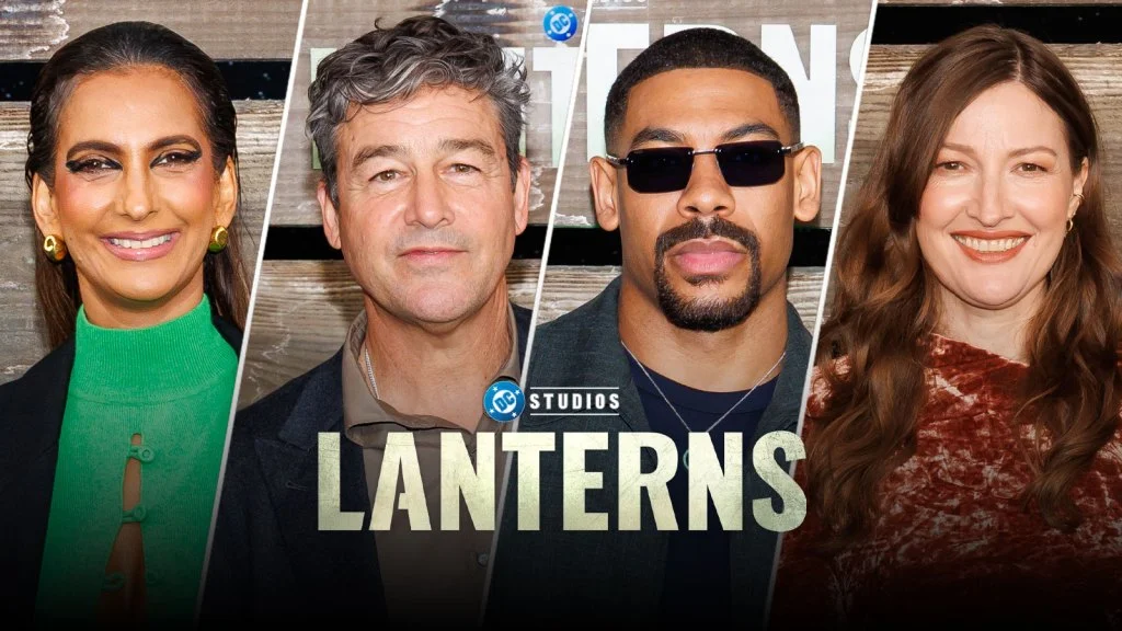 Lanterns LA Premiere Lights Up Red Carpet for Chandler and Pierre