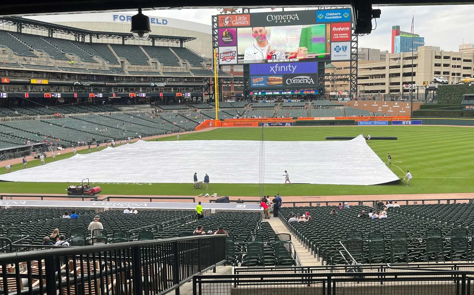 MLB's new schedule faces weather risks in Giants vs. Tigers game.
