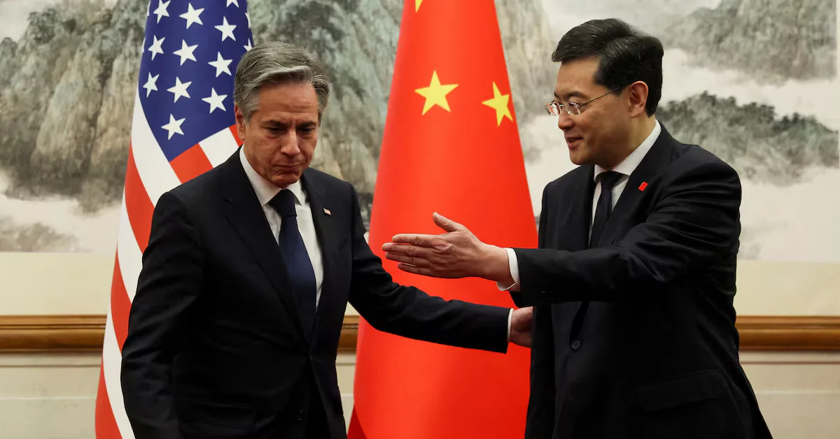 Blinken's Diplomatic Mission in China: Tackling Tough Issues Ahead of Possible Xi Meeting.