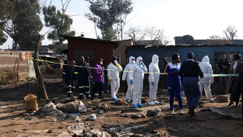 Twelve dead after late-night mass shooting in Johannesburg’s Cleveland area