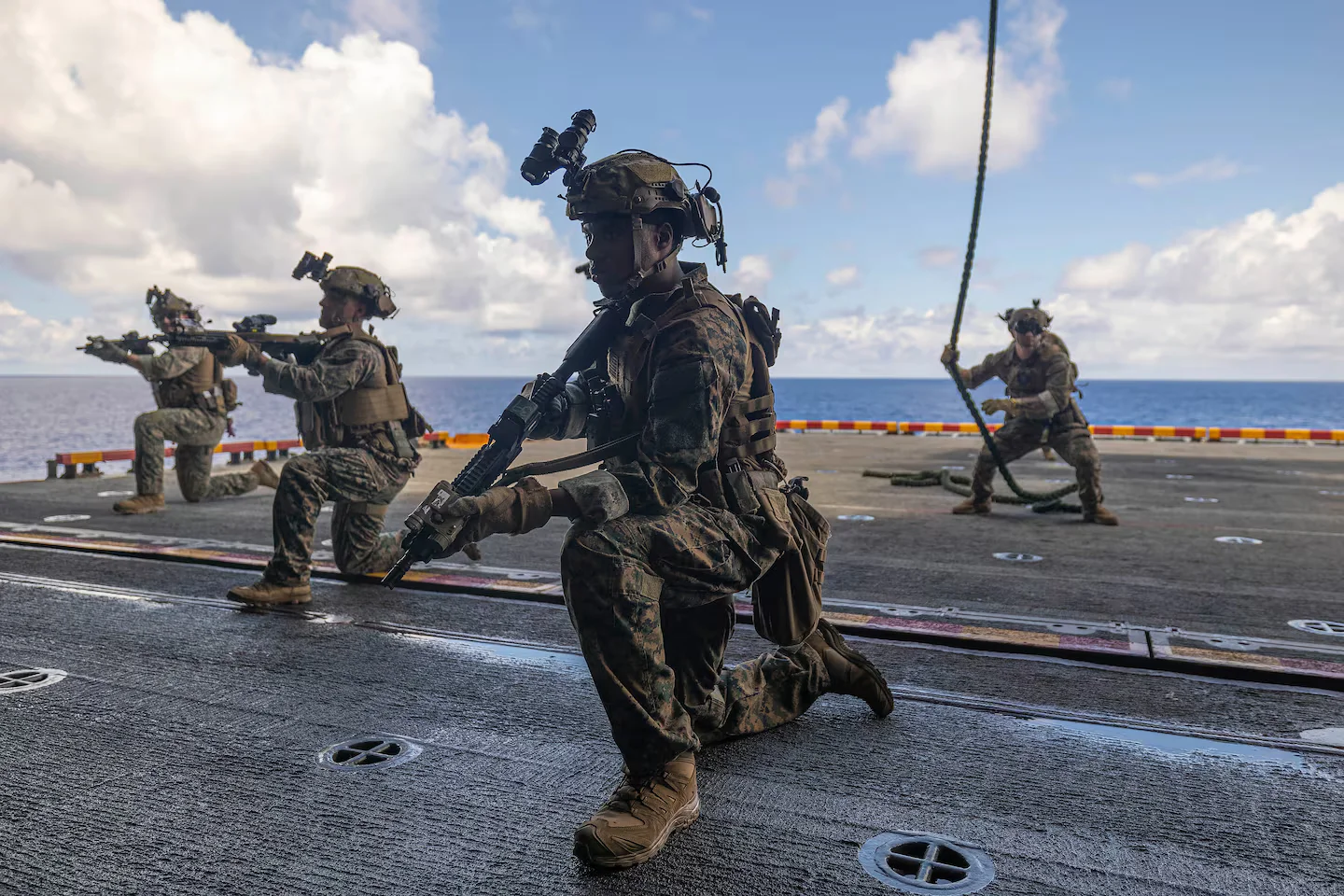 "U.S. Considers Deploying Armed Troops on Commercial Ships to Counter Iranian Seizures"