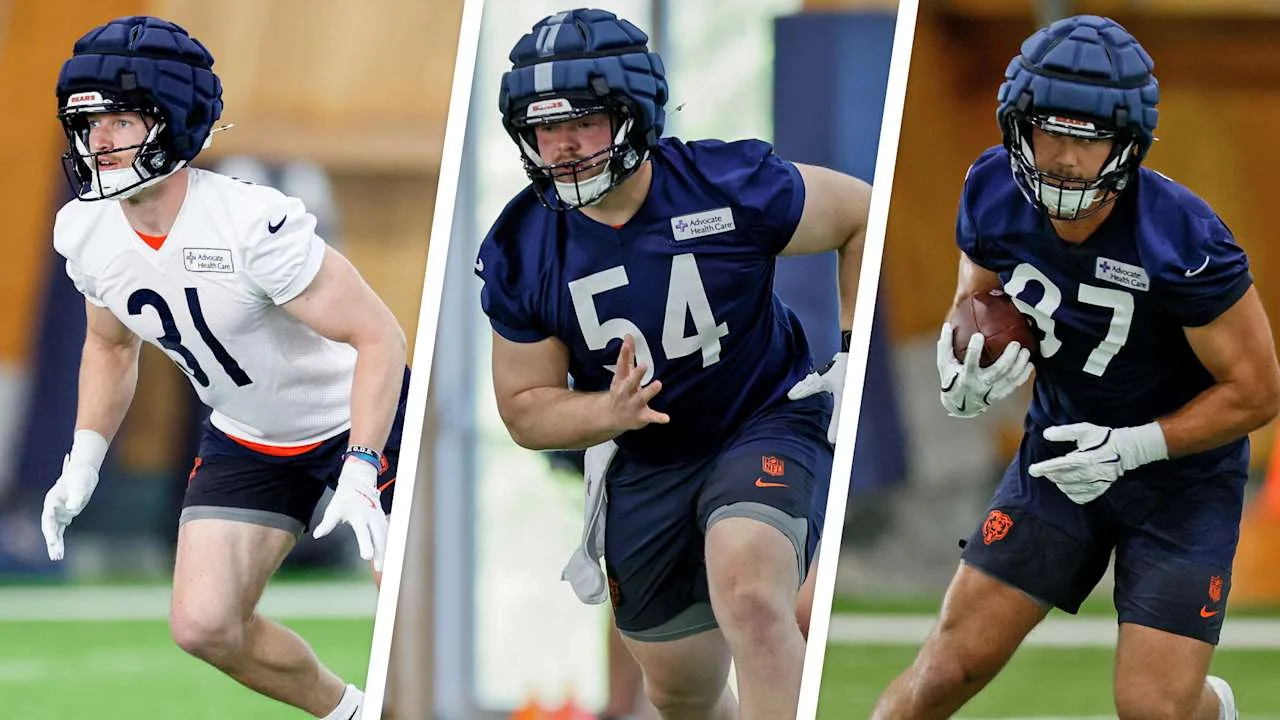 Bears' 2026 draft trio absorb NFL life at first rookie minicamp