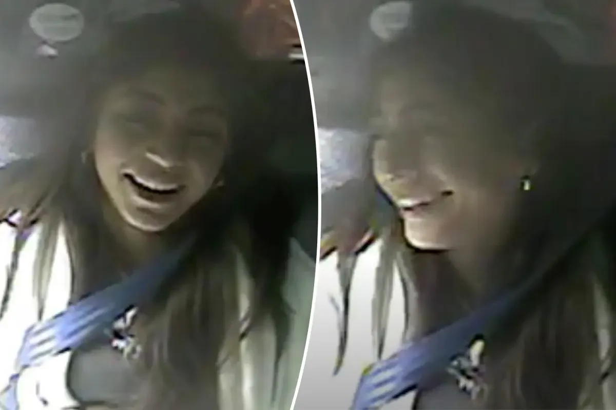 Milania Giudice dashcam moment: laughter in back of patrol car after arrest
