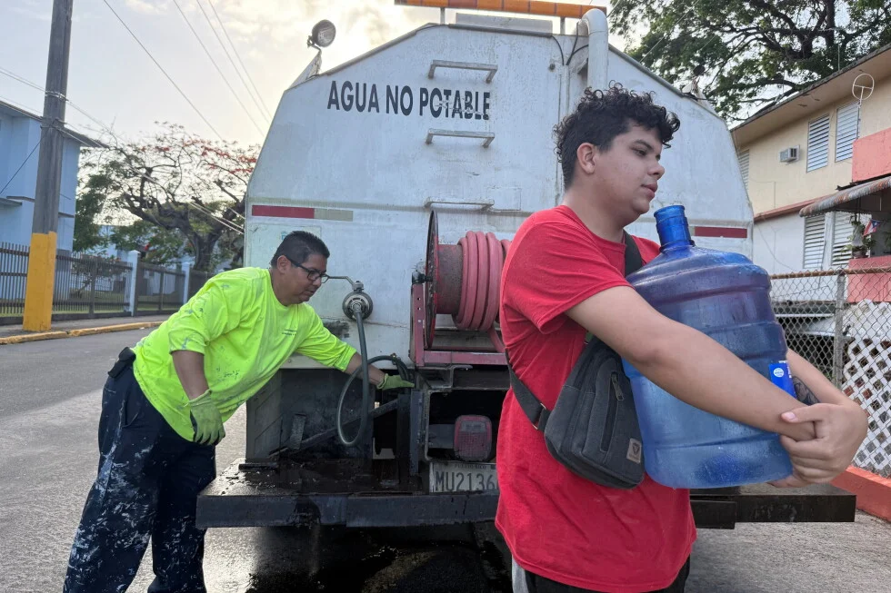 Puerto Rico battles widespread water outages as relief efforts scale up